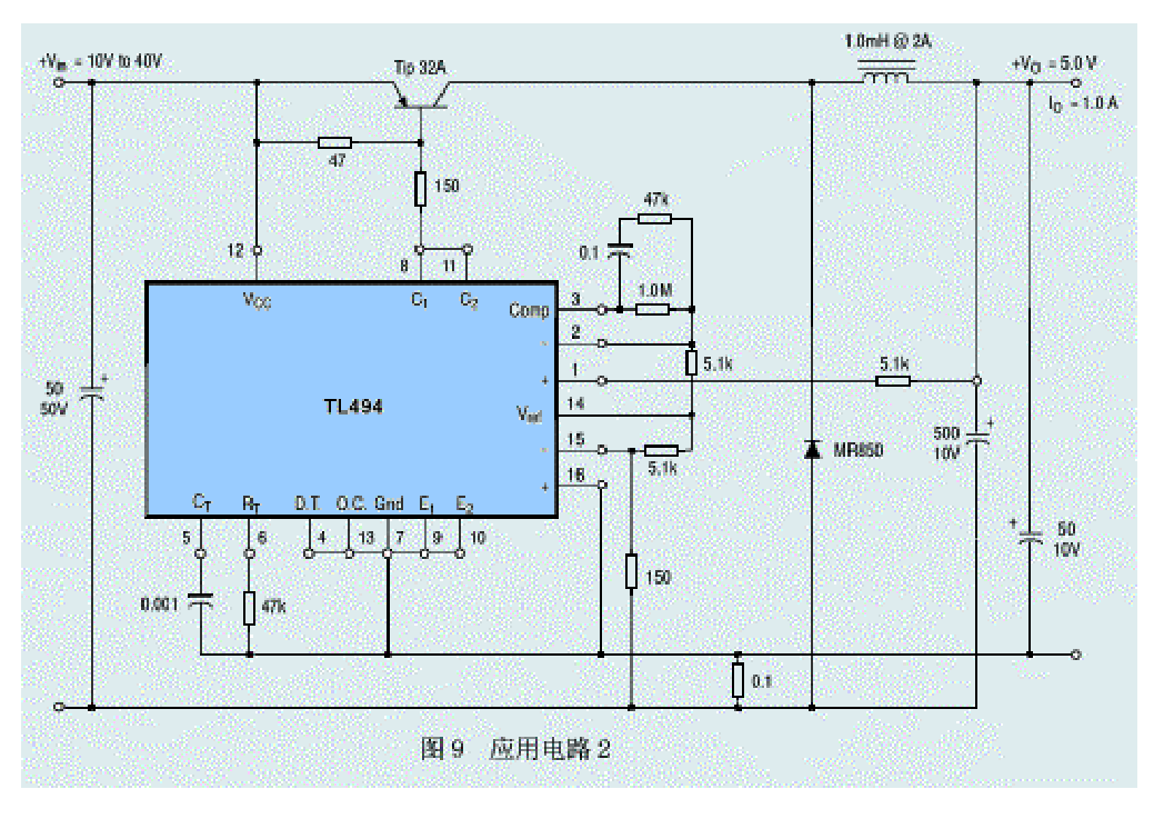 TL494推挽式开关电源应用电路示例（原资料插图）